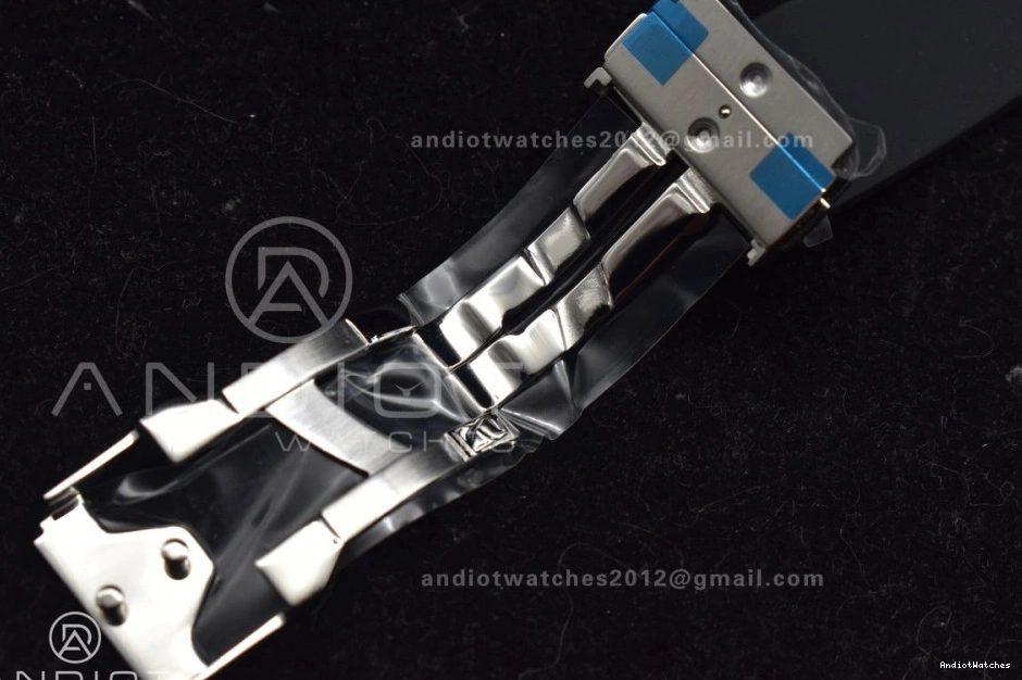 Dial HBF Black 45mm A Black Edition 588 Fusion RG Strap 1:1 on Bold Gummy Best 0414